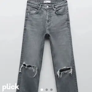 grå jeans från zara, storlek 36, fint skick