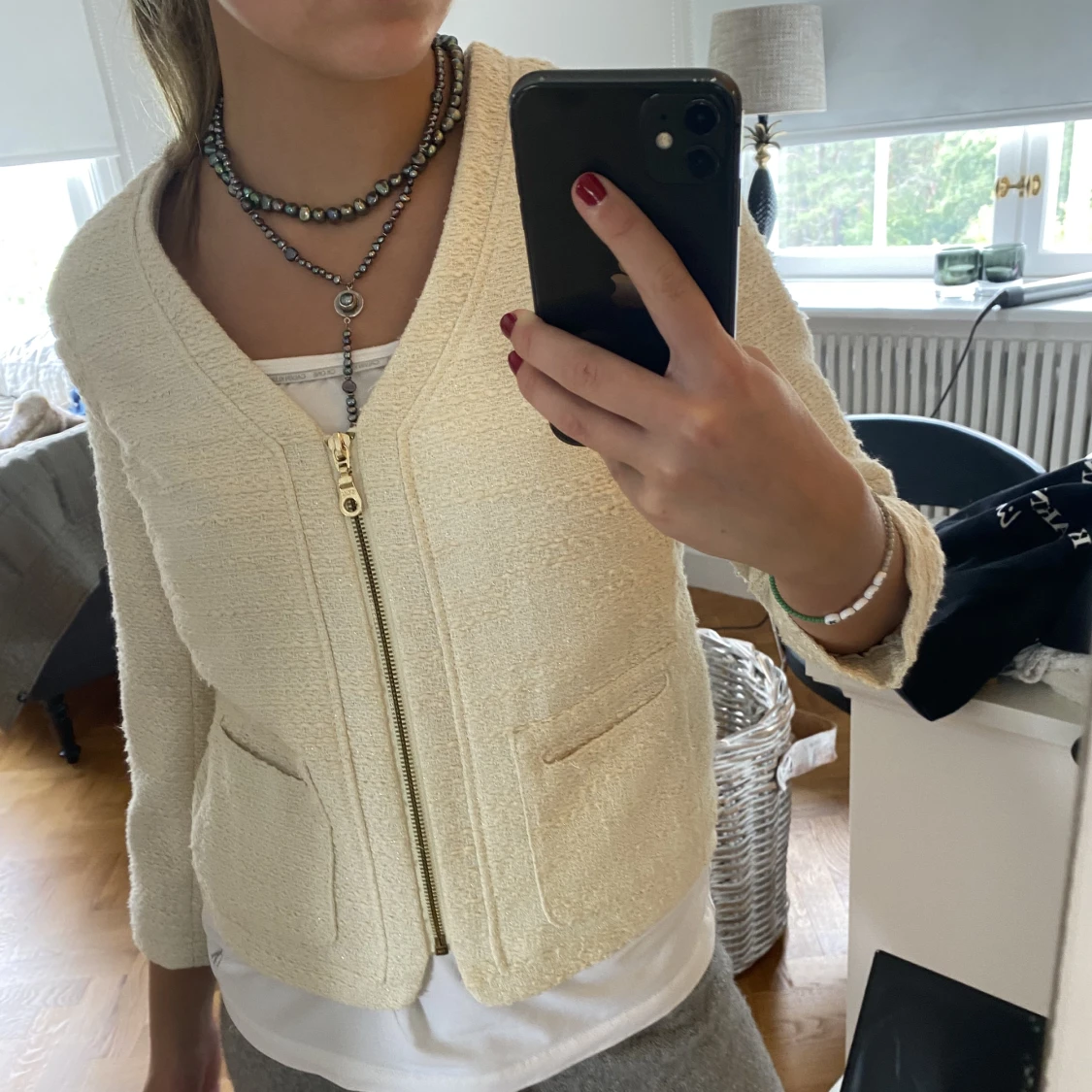 Trekvartsärmad jacka - 90