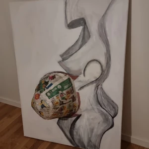 Reproduktion av inflation 2009-2023 - Den är nymålad i akrylfärg 