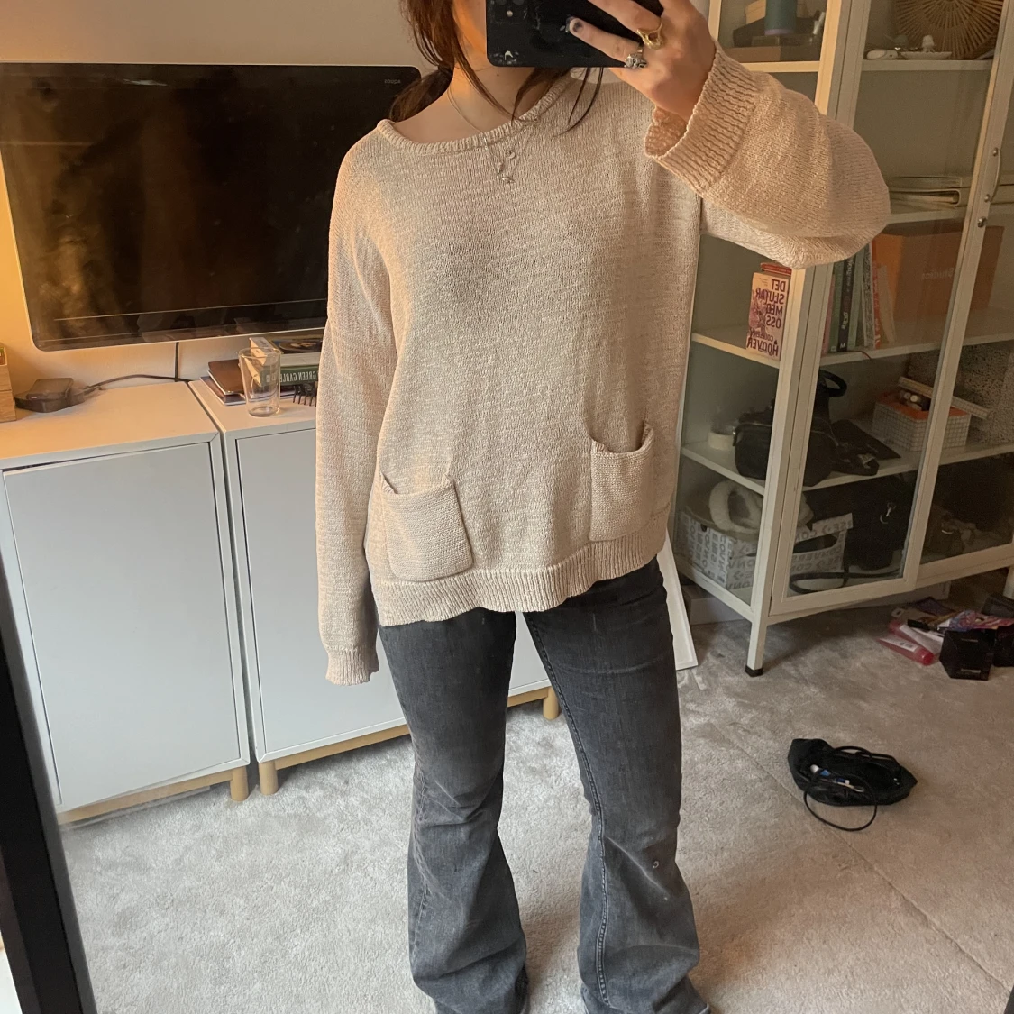 Tröja med fickor - 91