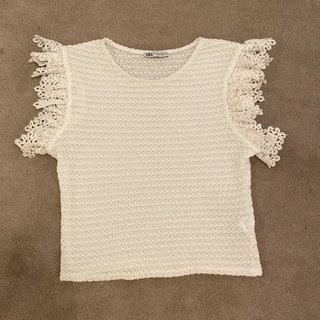 Zara tröja vit 