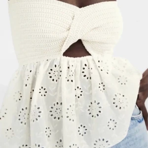 Zara topp - Säljer denna fina zara toppen som inte säljs längre!❤️