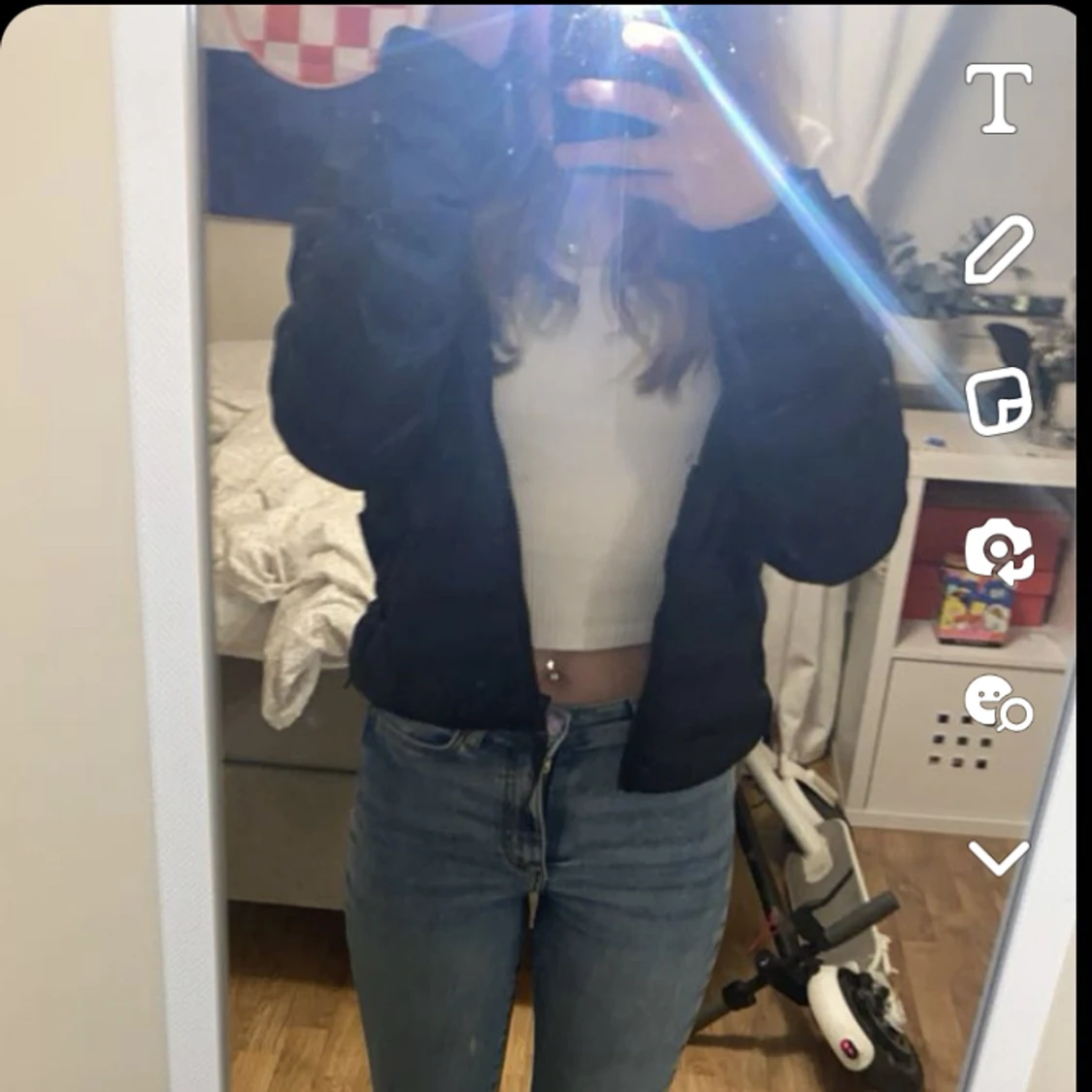 Säljer Navahoo jacka mörkblå