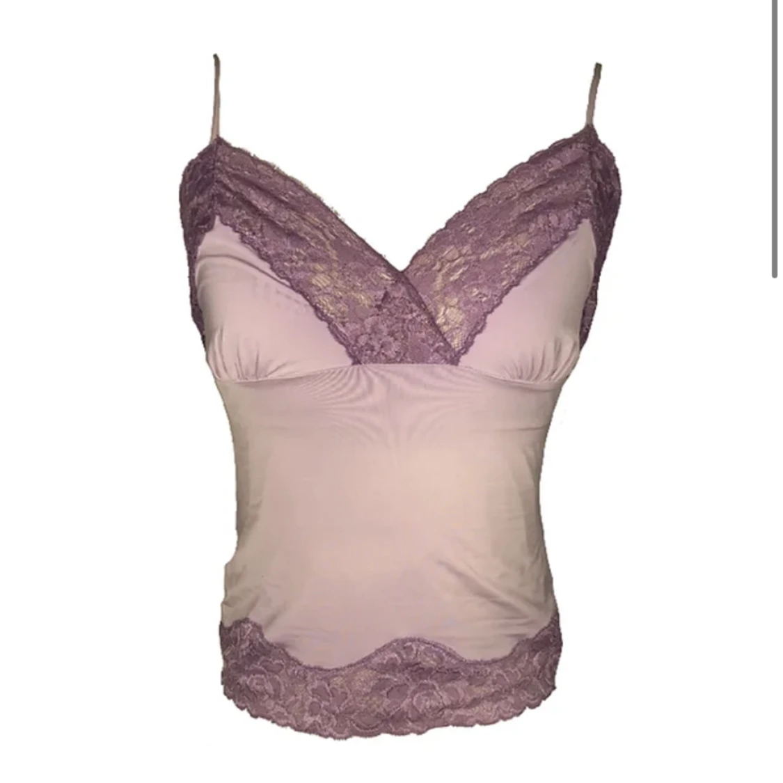 Lila linne spets vintage