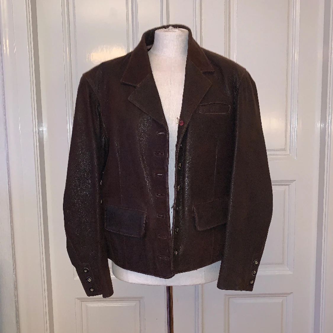 Läderjacka/kavaj Saki strl 44