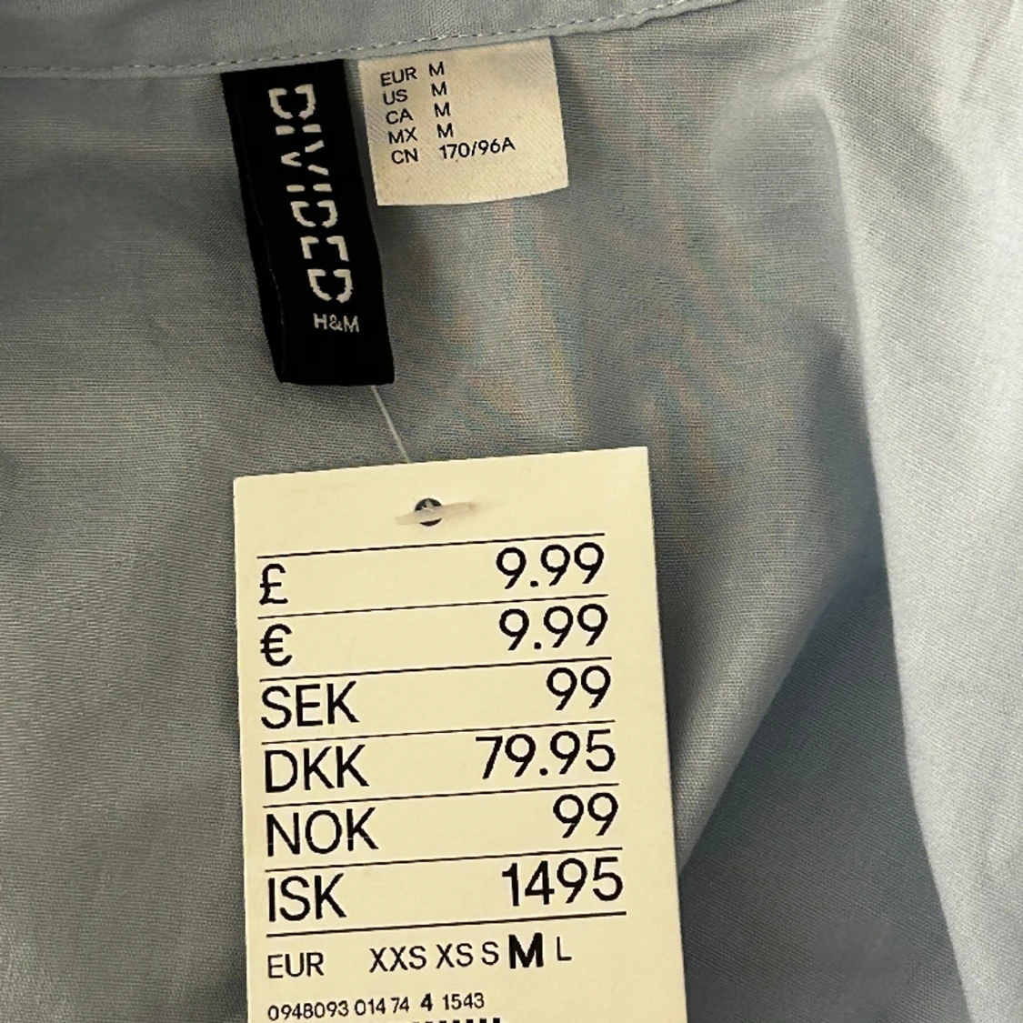 croppad skjorta från hm - 90