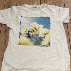 T-shirt  med tryck - Lite skrynklig för har legat i min garderob då den inte kommit till användning men väldigt mysig t-shirt dock inte min stil