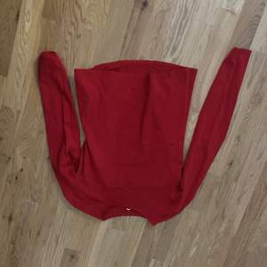 En helt vanlig långärmad röd tröja 