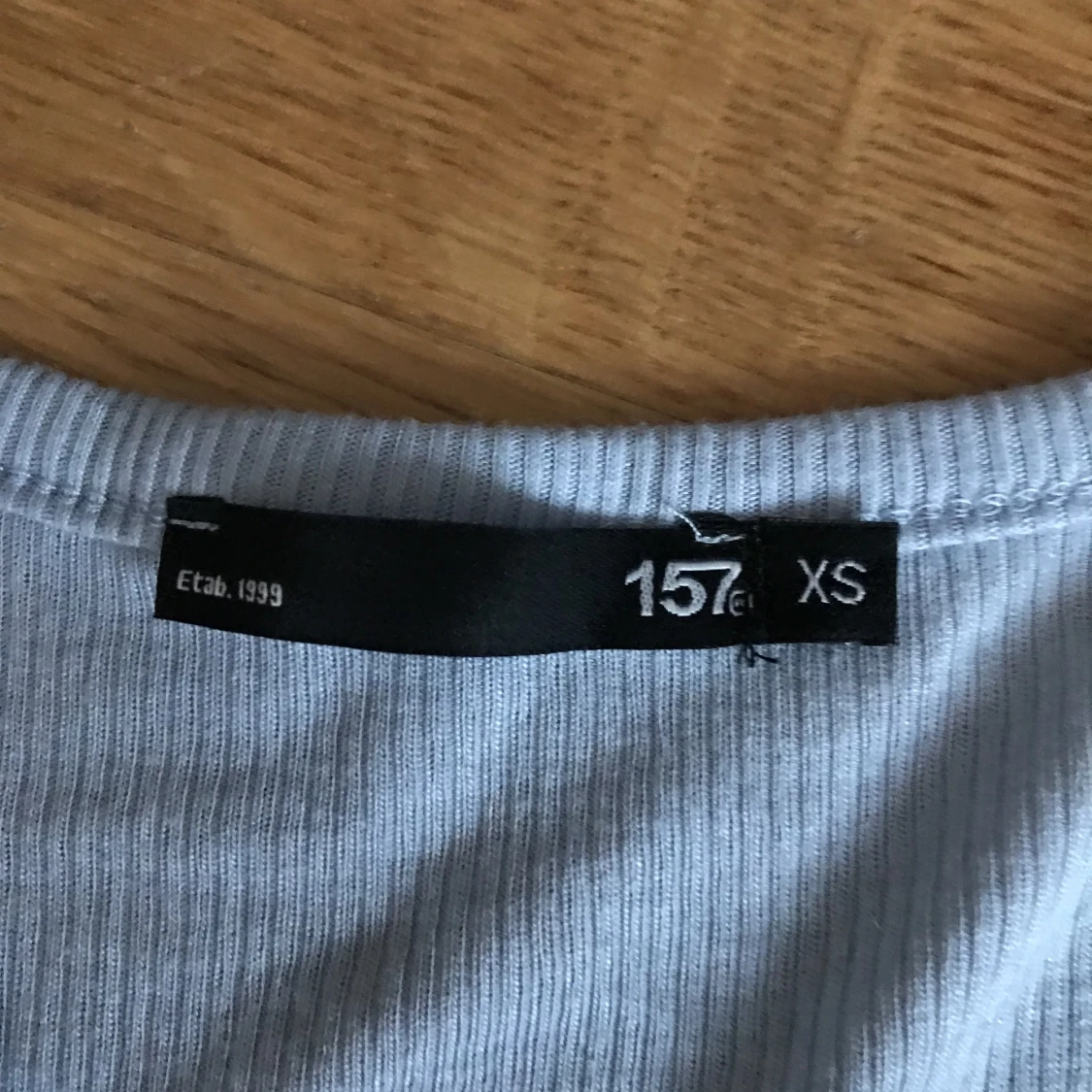 ljus blå långärmad  - 90