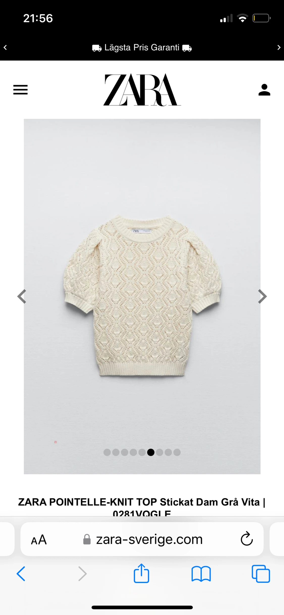 Stickad från zara - 90