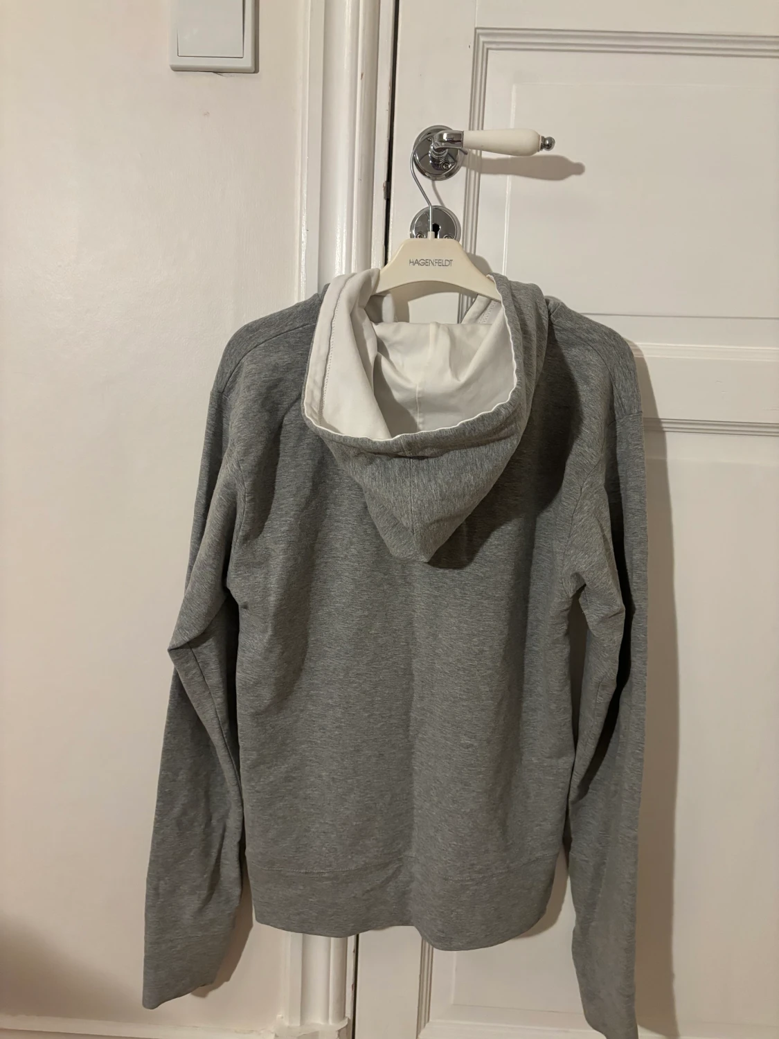 Grå zip up hoodie - 90