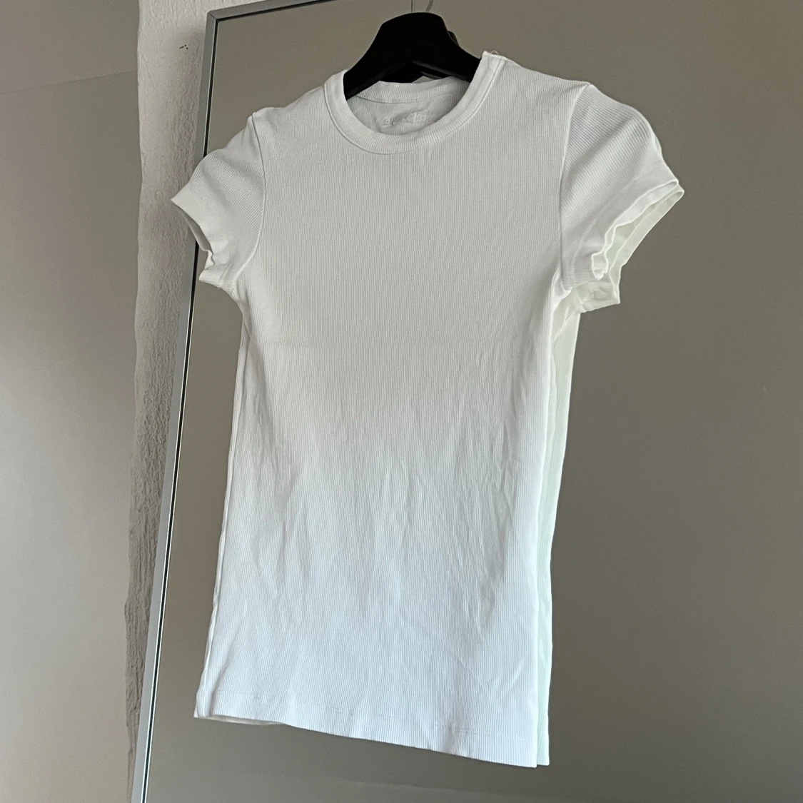 Djerf Avenue Daily T-Shirt Ribbed White S