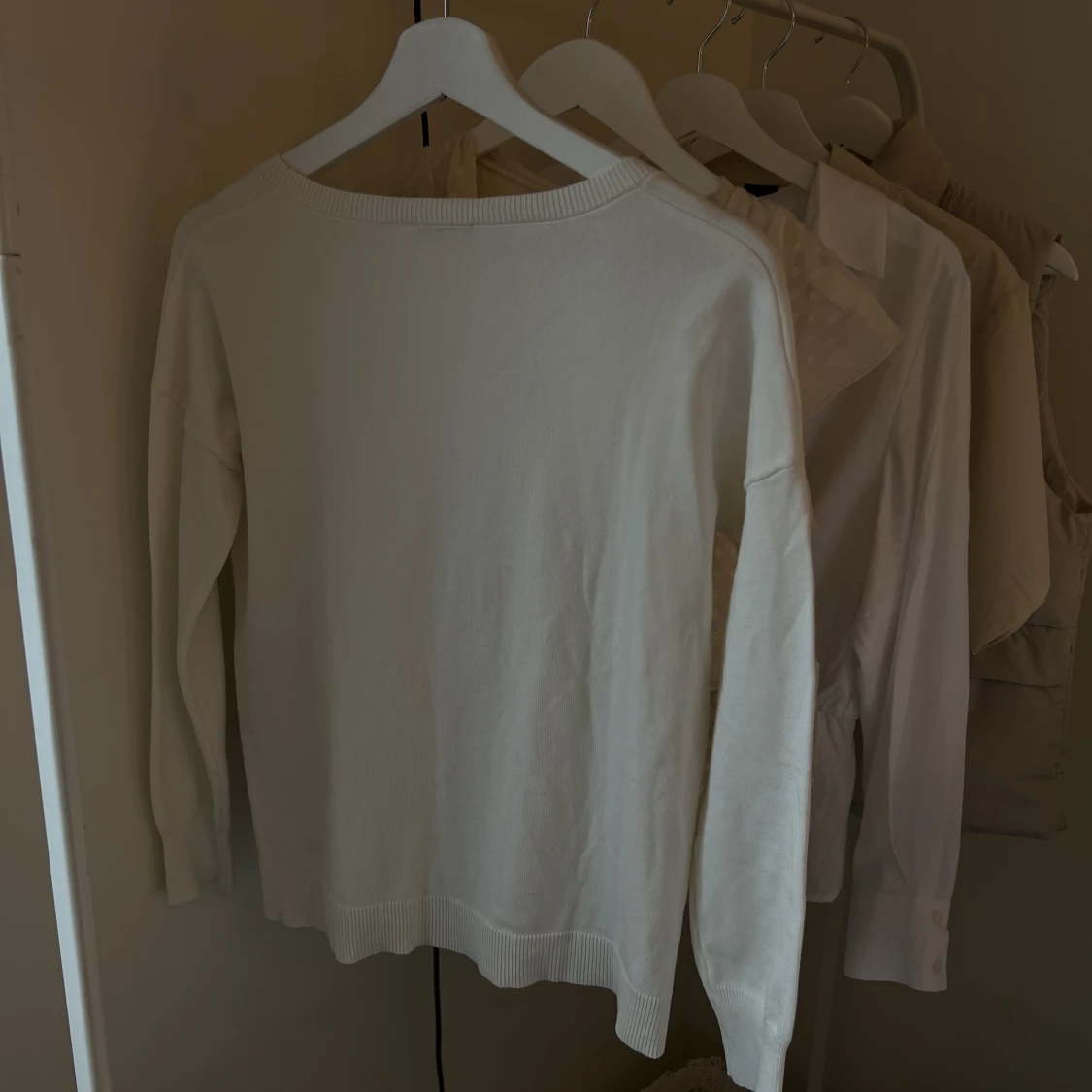 Vit långärmad tröja - 91