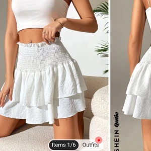 Kjol - Säljer två kjolar en i vit&svart i M men passar S även. 90 kr st