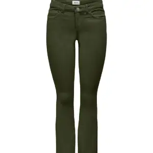 Jättesnygga lågmidjade gröna byxor. Slutsålda på hemsidan. Använda ett fåtal gånger. 