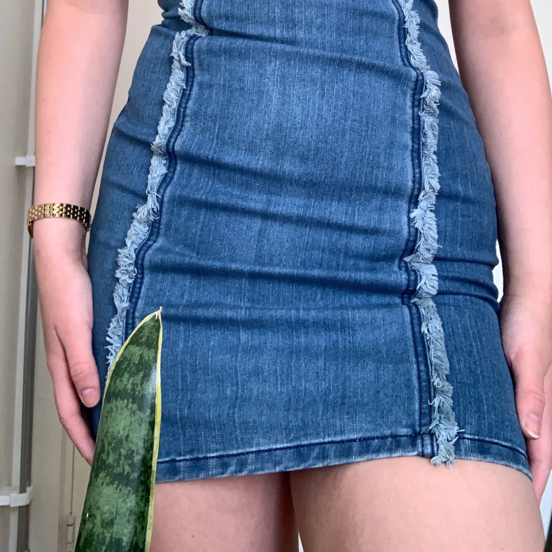 Jeansklänning, stretchig - 91