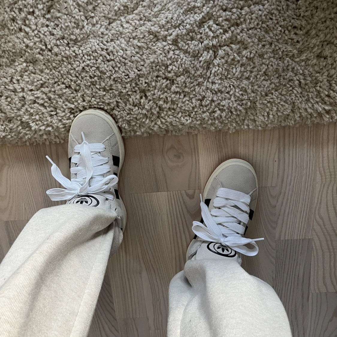 Adidas campus 00’s crystal white core black - 90