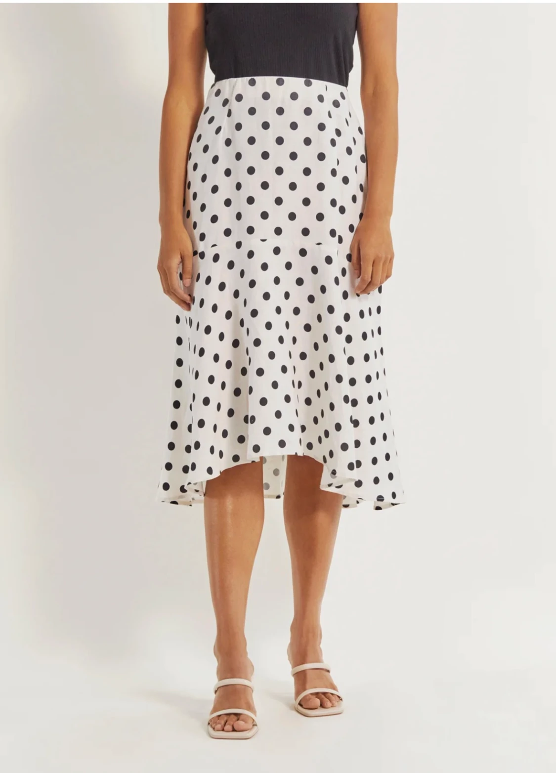 By Malina polka dot linen skirt - 90