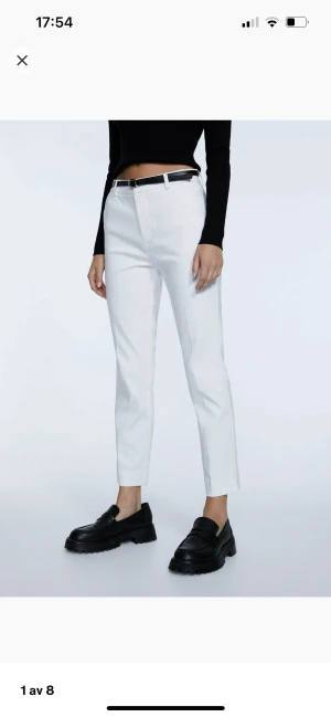 Vita byxor - Oanvända, storlek 36