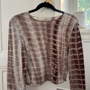 Brown Long Sleeve Top - Super cute brown patchwork long sleeve top, good condition size S