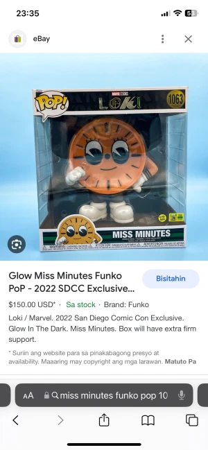 Miss Minutes 10 inches - 10 inches Miss Minutes Funko Pop 