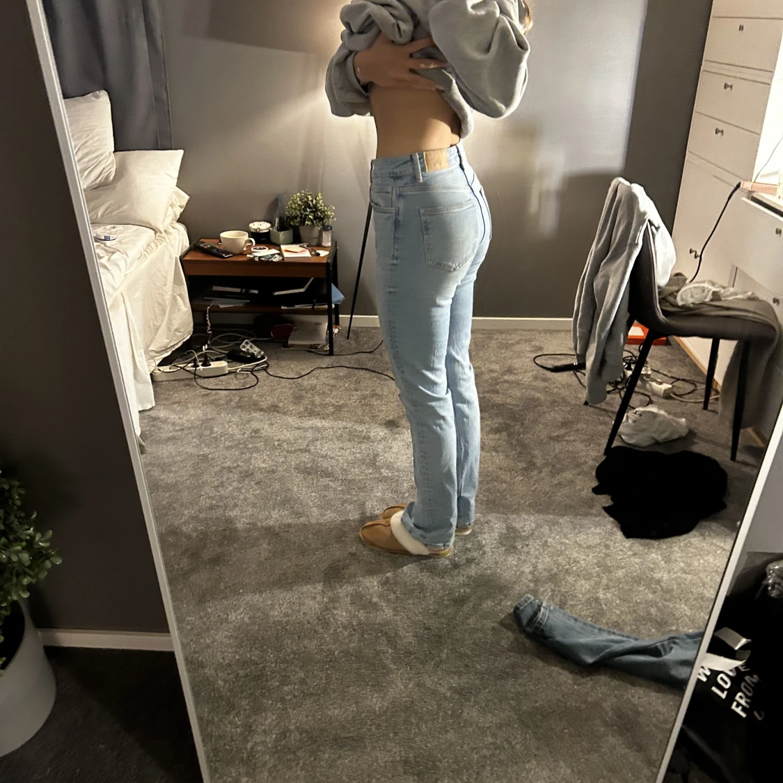 Jeans med slits - 90