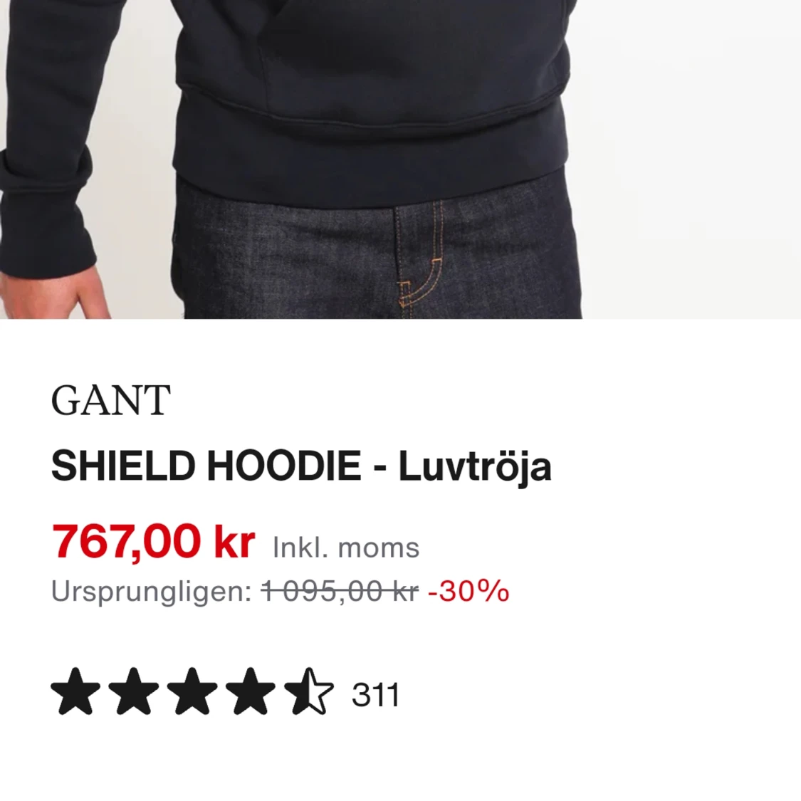 Gant hoodie - 90