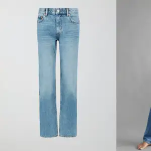 Säljer dessa oanvända jeans från Gina tricot som heter ” Low Straight Jeans ”. Har lapp kvar på dem så inte använda alls 💕