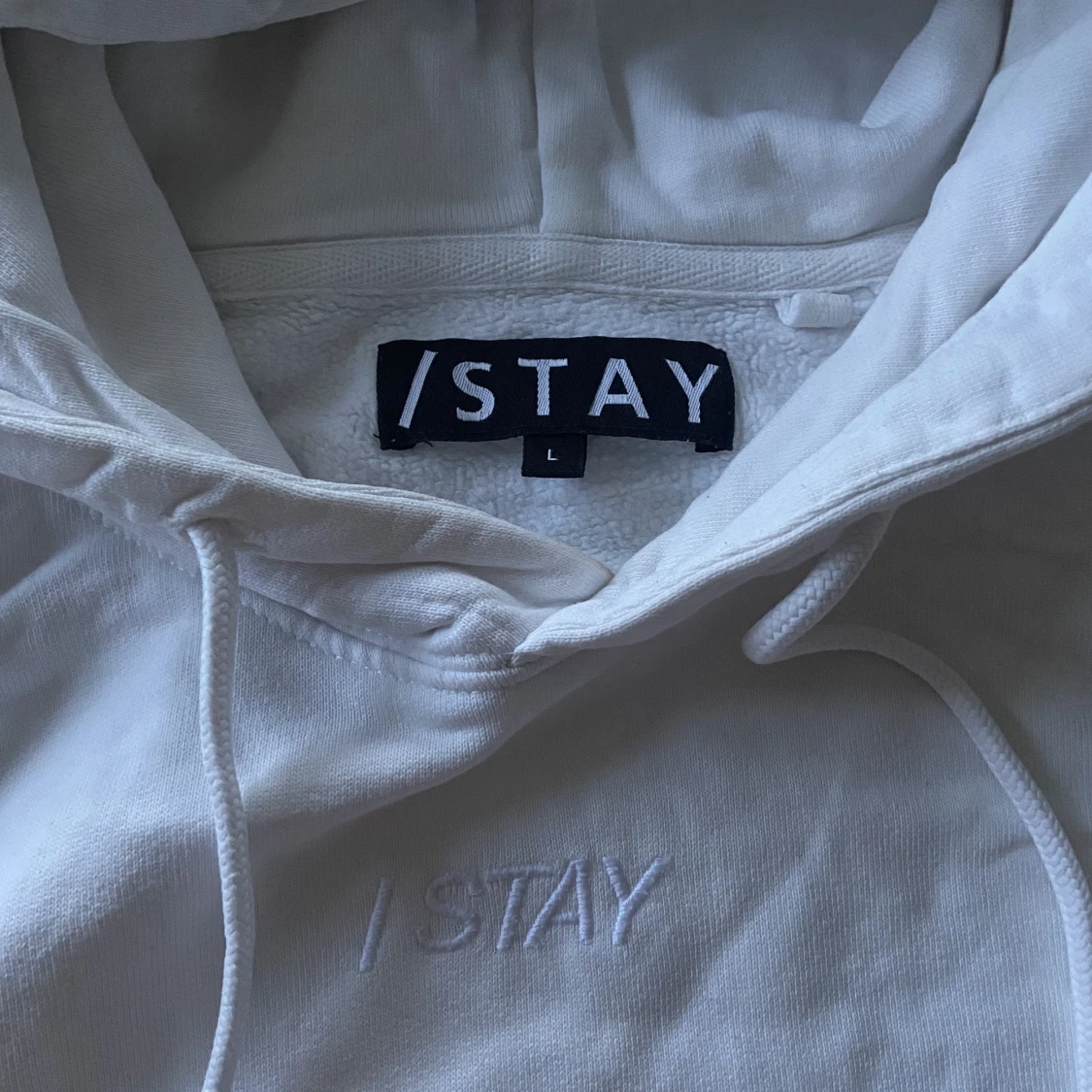 Vit hoodie, Stay - 90