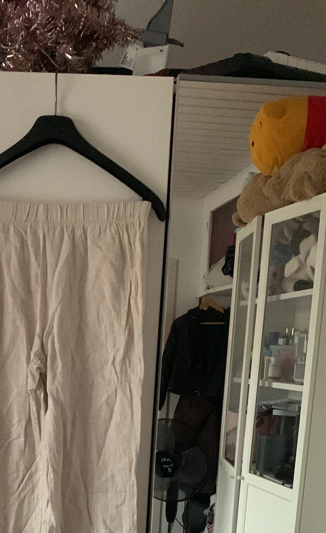 Korta linne byxor - 90