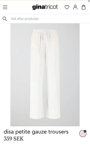 ”Linnebyxor”  - Ett par linne liknande byxor från Gina tricot som aldrig blivit använda då de var förstora. Supersköna och i nyskick!