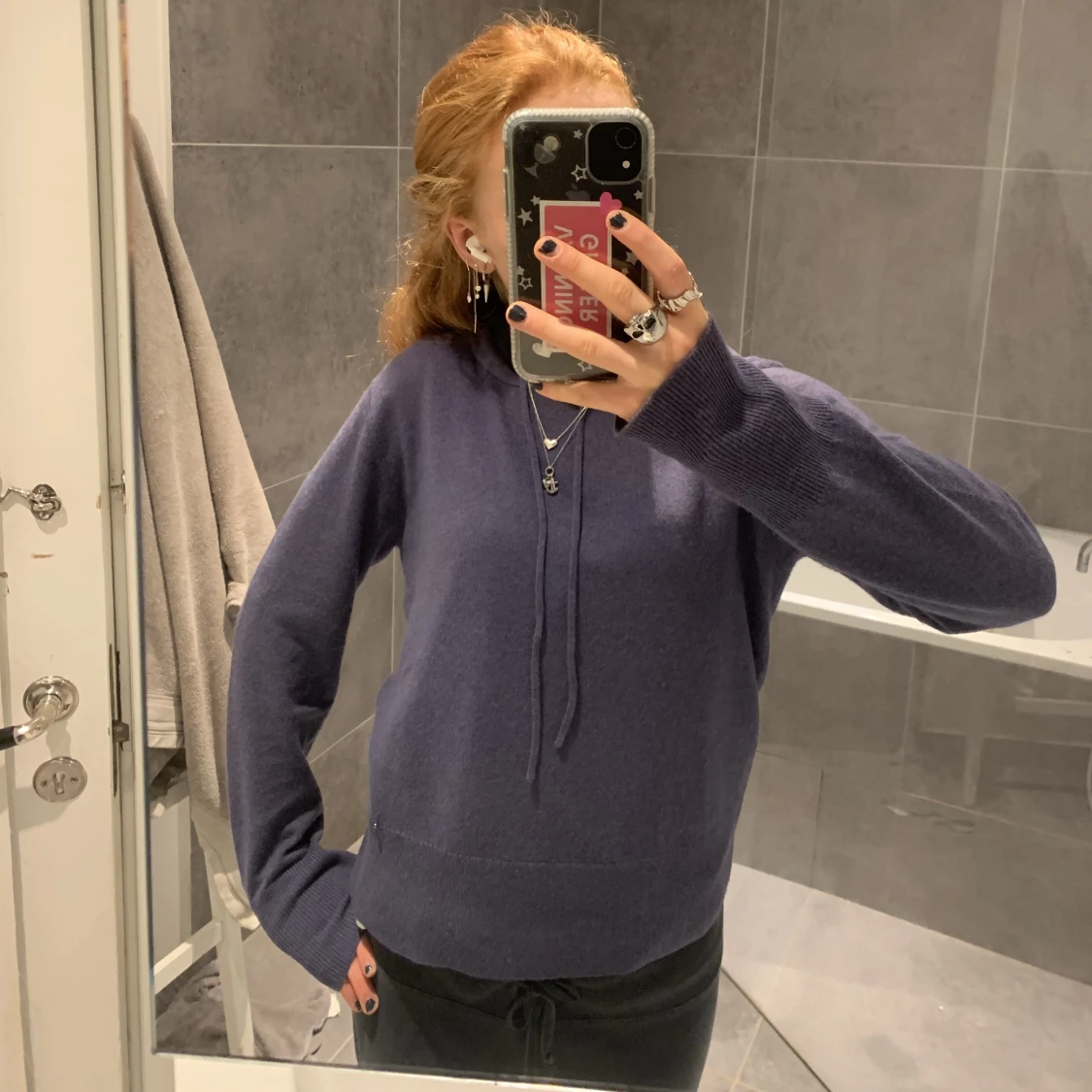 Stickad Hoodie  - 90