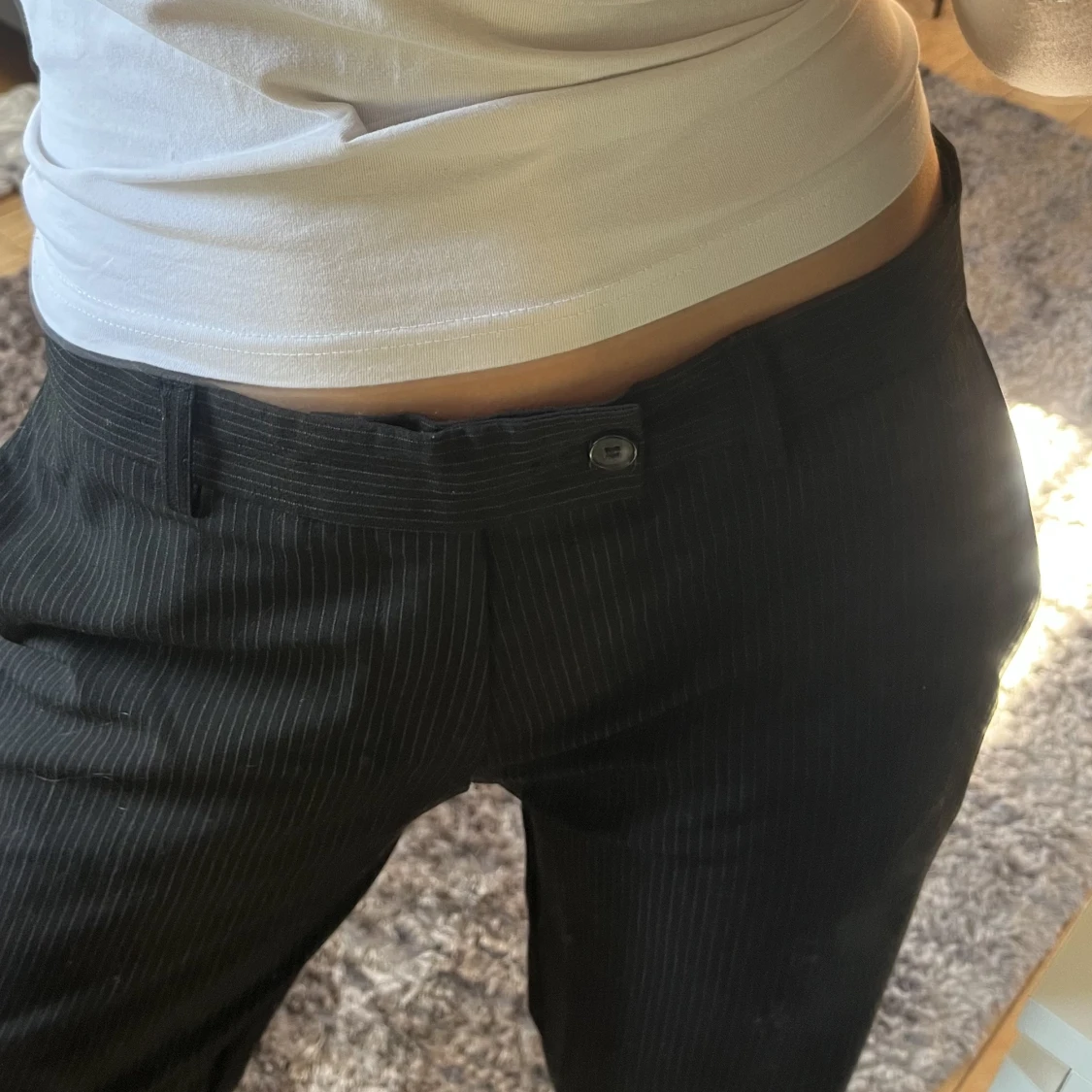 Randiga kostymbyxor  - 90