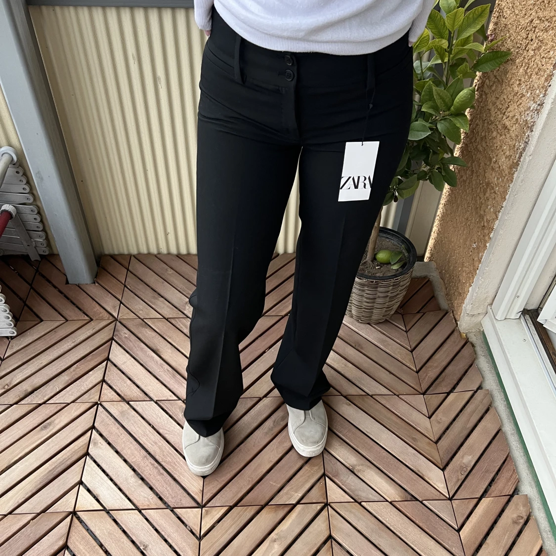 Zara low waist kostymbyxor  - 91