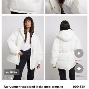 Vinterjacka  - Jättefin vinterjacka i strl 34. Knappt använd för 700kr. Själv köpte för 1000kr.