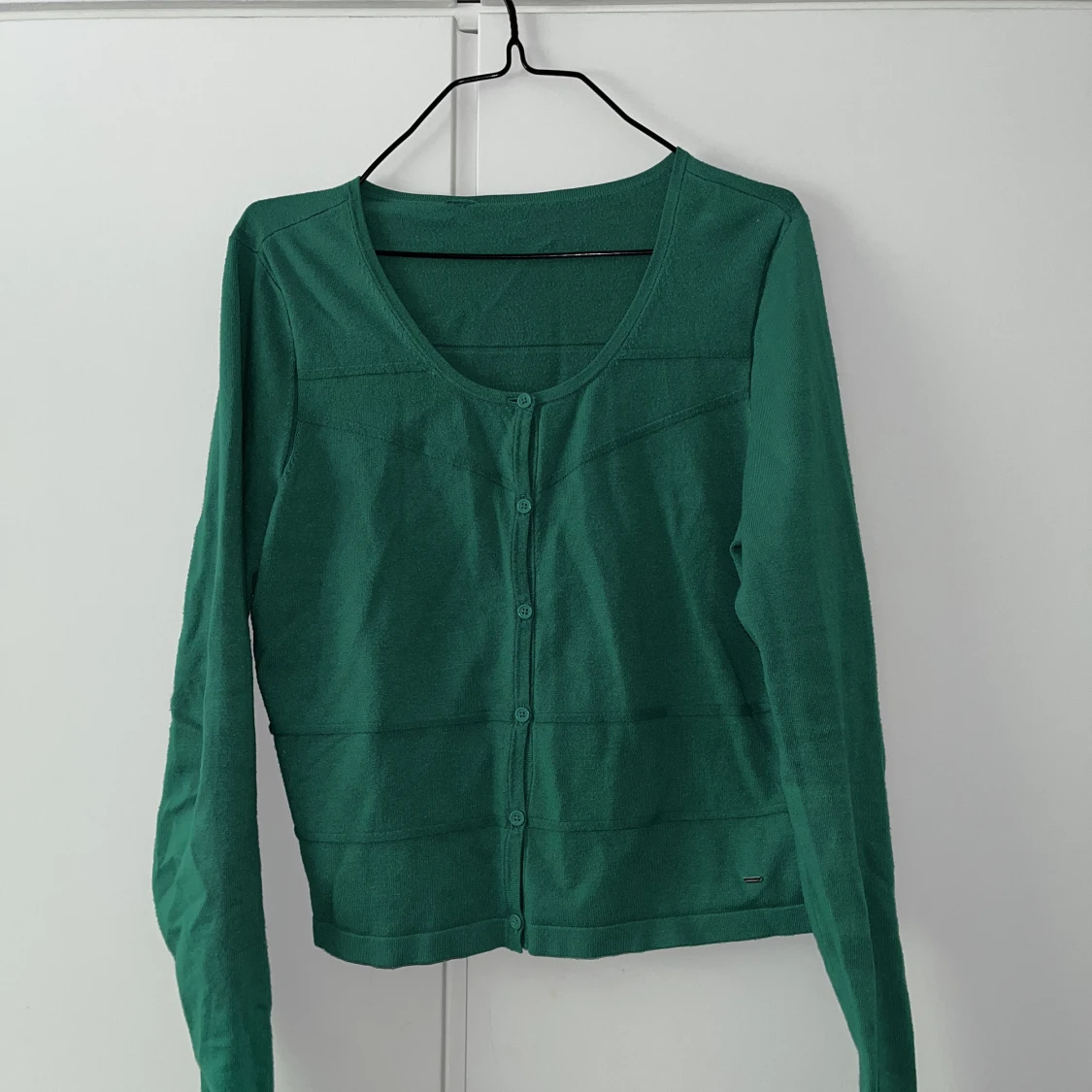 Green cardigan