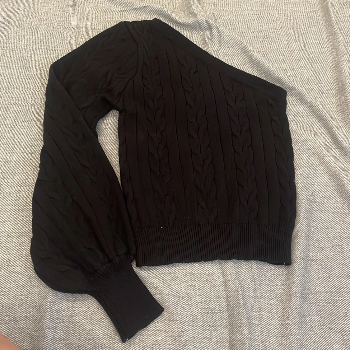 Sofya One Shoulder Blouse (Black) - 90