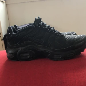 Black Nike air Max TN - Typ helt nyskick, använda få gånger, lite smuts här och där men moget som inte går att få bort. Färg helsvart och storlek 39.