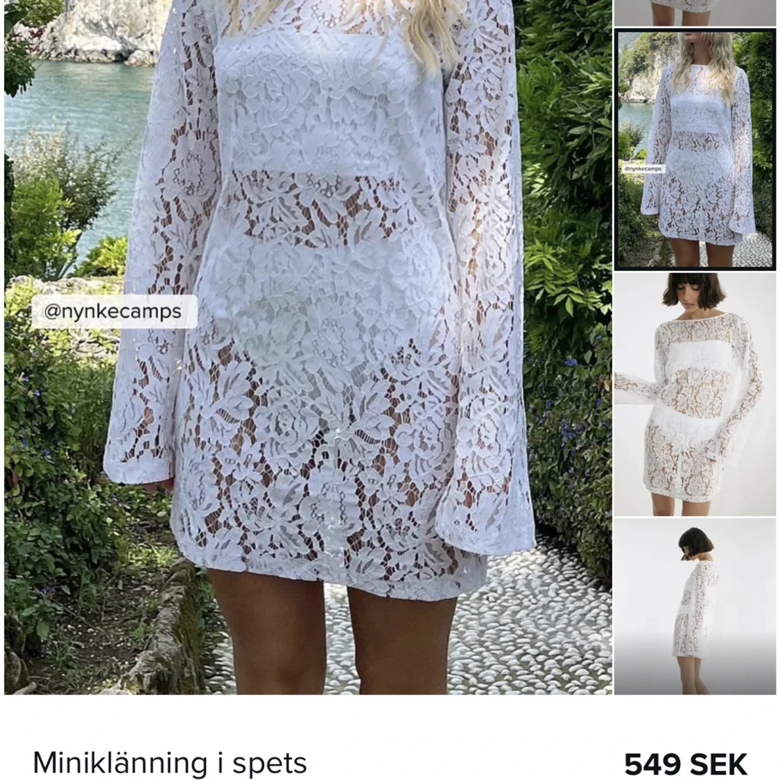 Miniklänning i spets  - 90