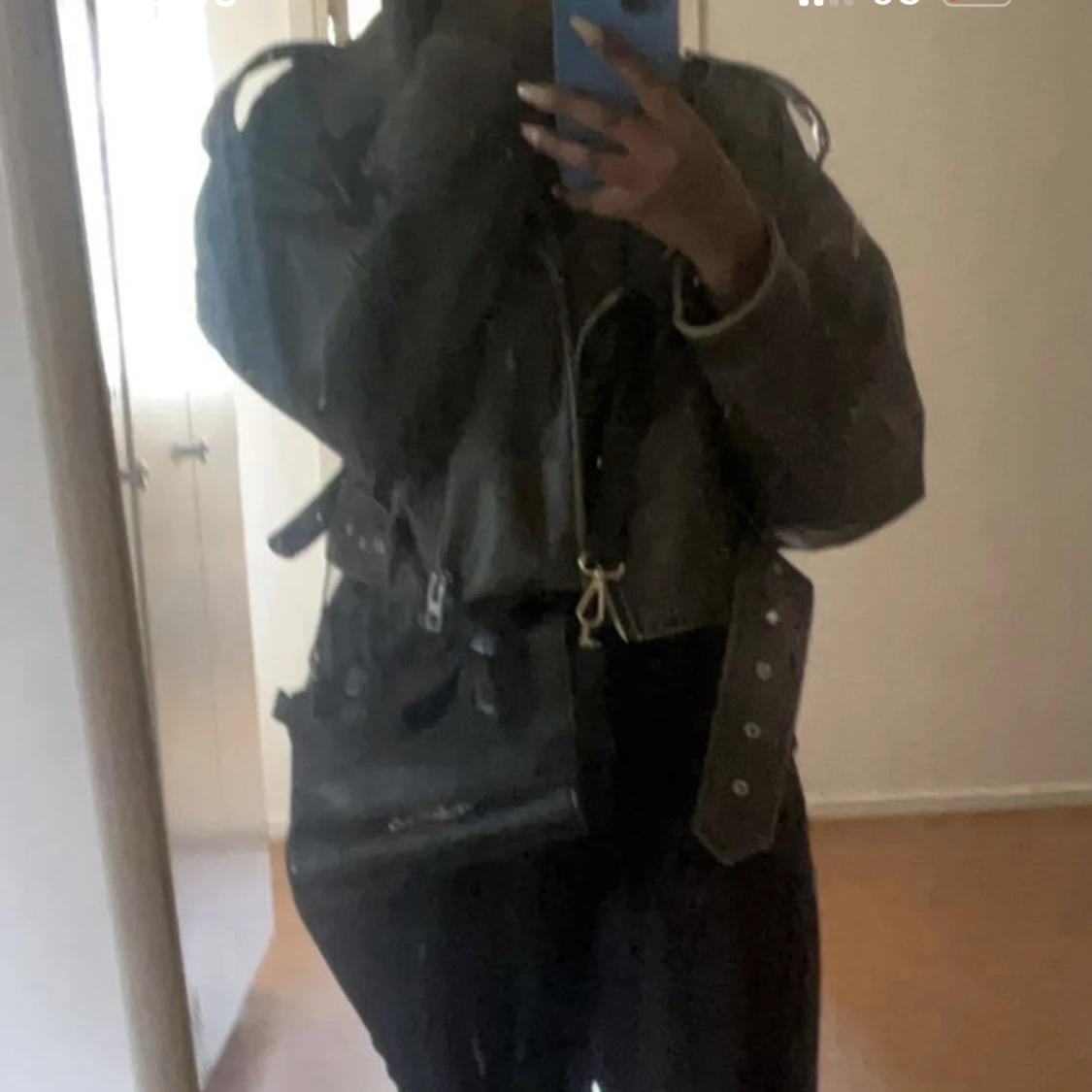 Zara skinn jacka  - 90