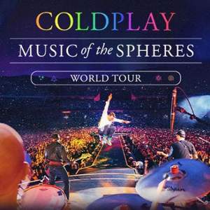 2 biljetter till Coldplay konsert på Ullevi Göteborg 9 juli 2023, sektion N4 (sittplatser)