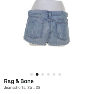 Låga Shorts - Säljer dessa Rag & Bone shorts då de tyvärr var för stora på mig som vanligtvis är en XS. Strl 28