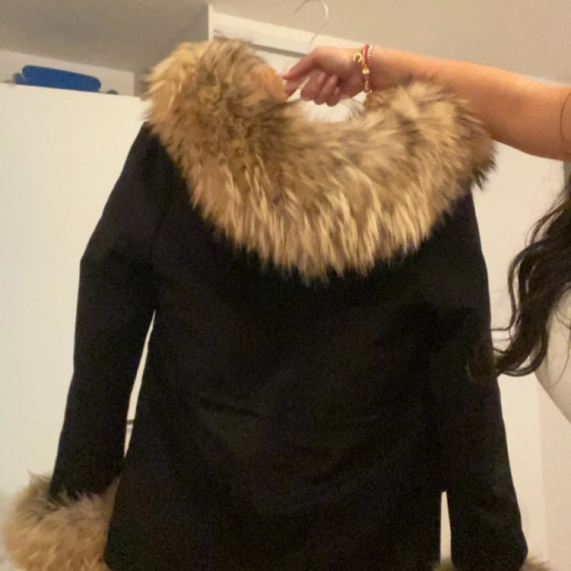 Äkta päls jacka  - 90