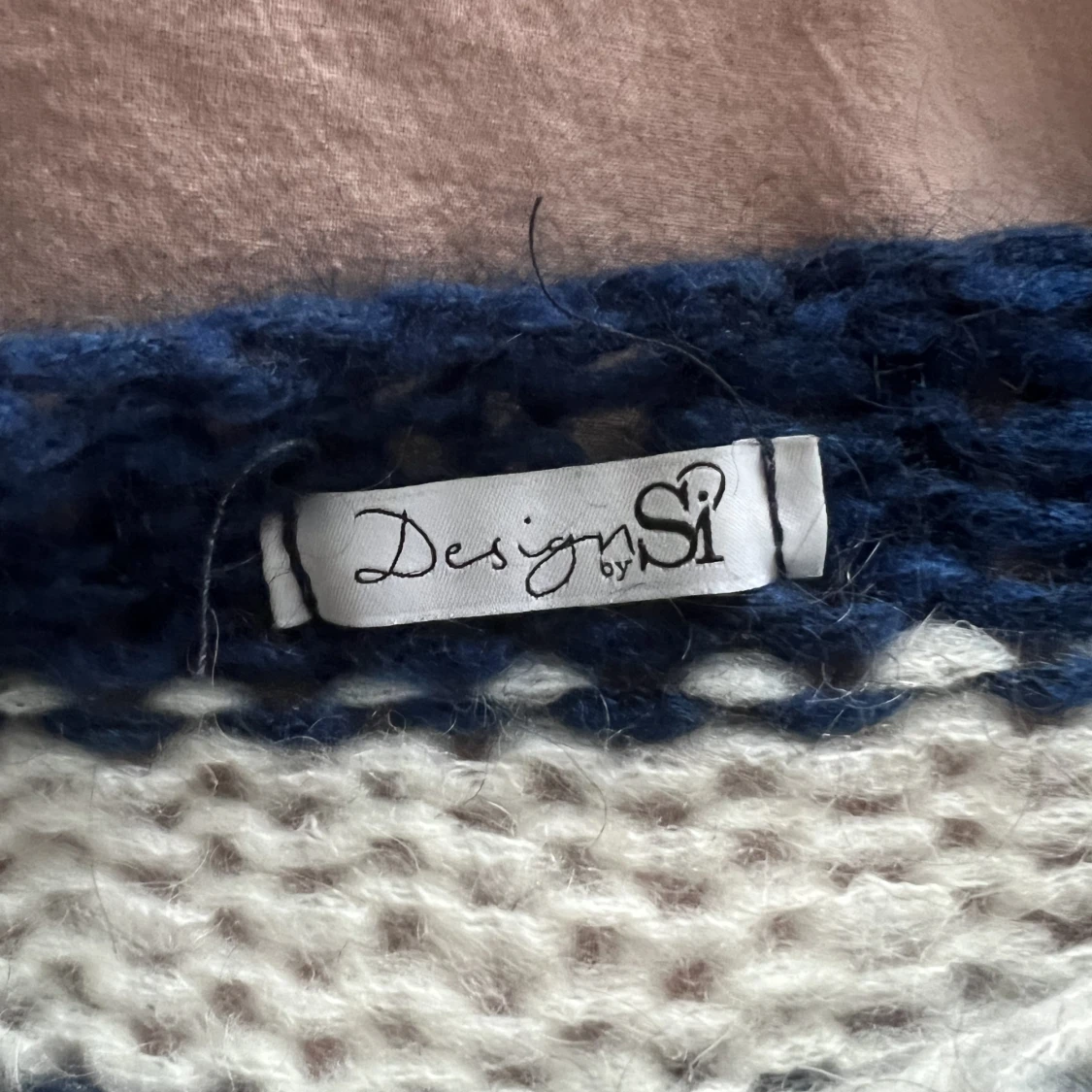 Randig stickad tröja från design by si - 90