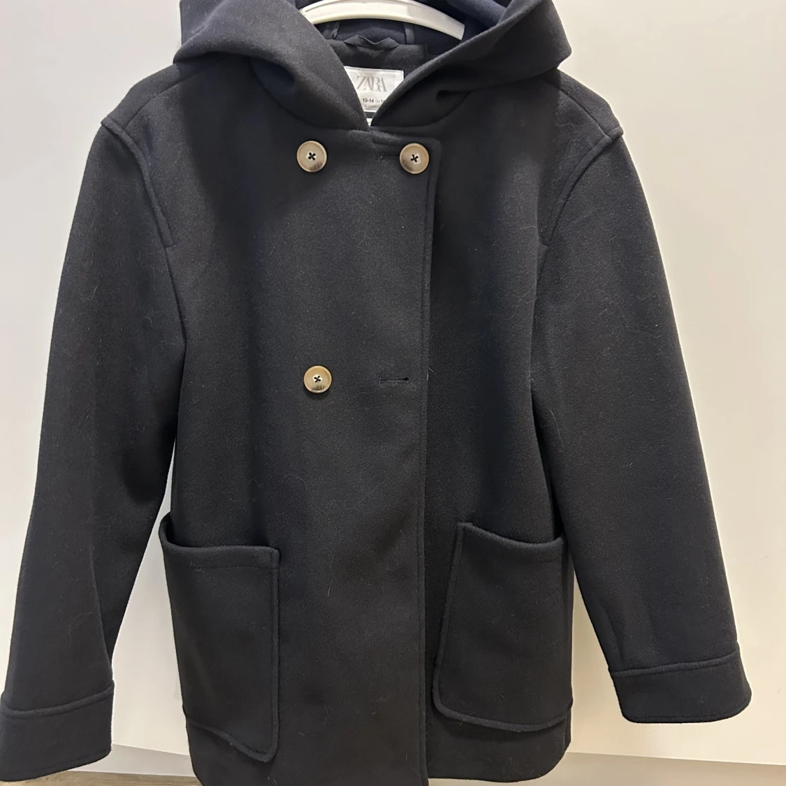 Marinblå kappa från zara