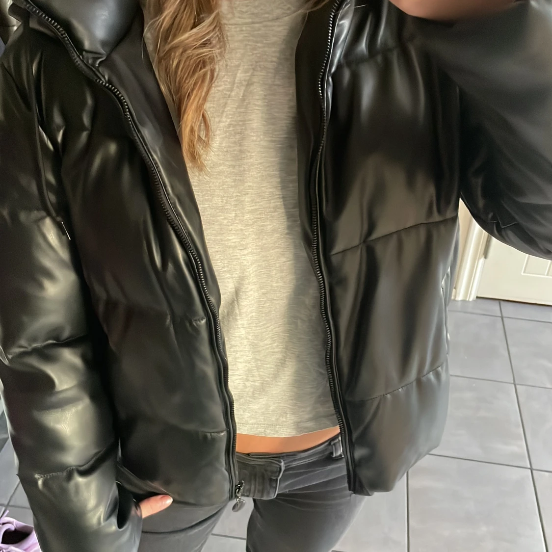 Svart vinterjacka  - 90