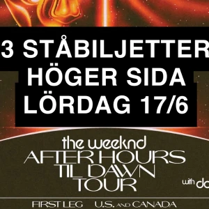 The weeknd lördag 17/6 - Skriv vid intresse!