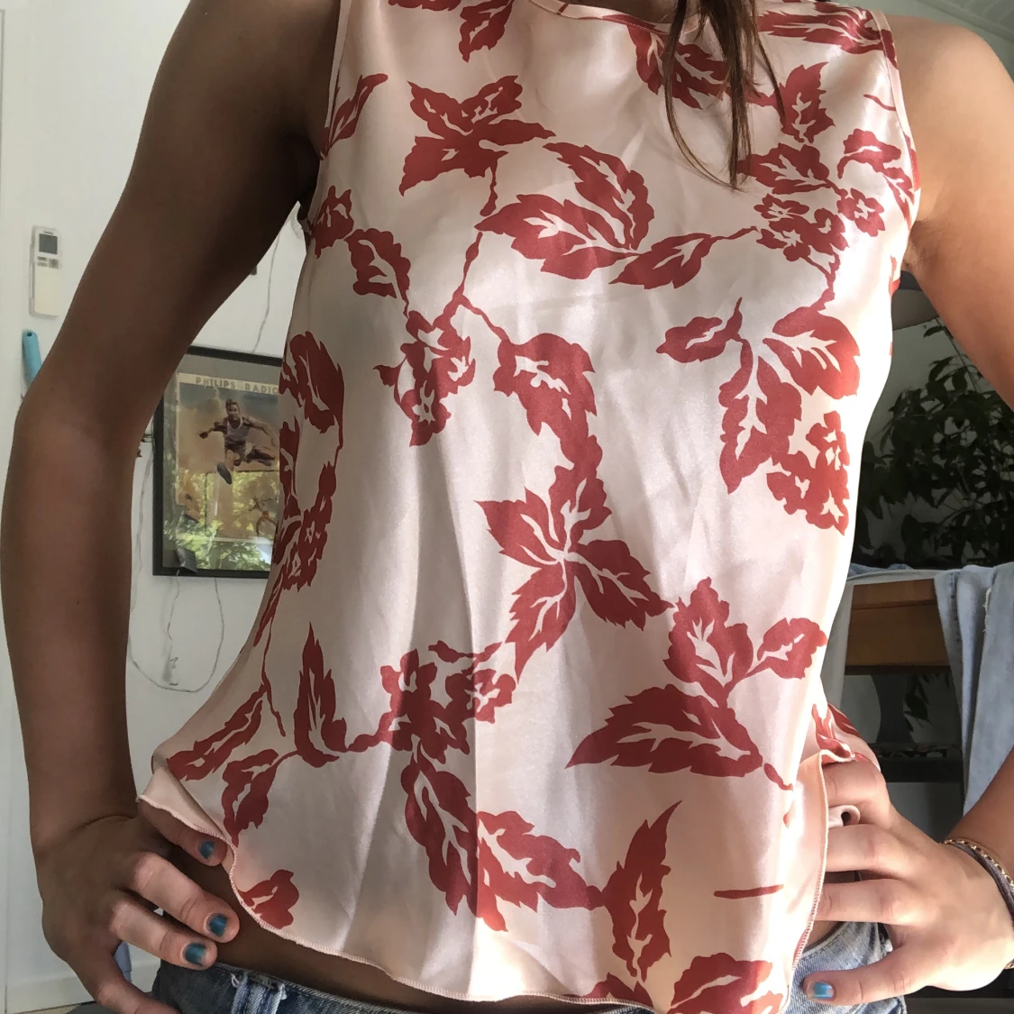 Topp 100% silke  - 90