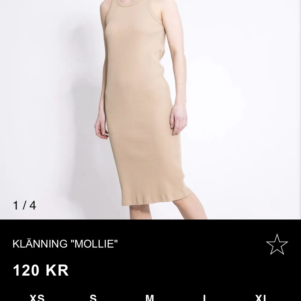 Lång tajt beige klänning från Lager 157 Storlek Xs 80kr + frakt Knappt använd. Klänningar.
