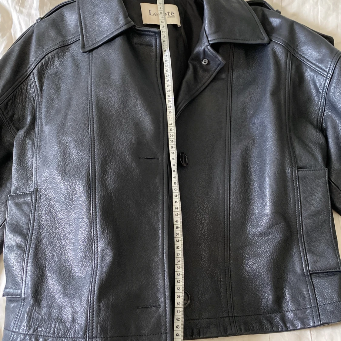 Jättesnygg skinnjacka  - 91